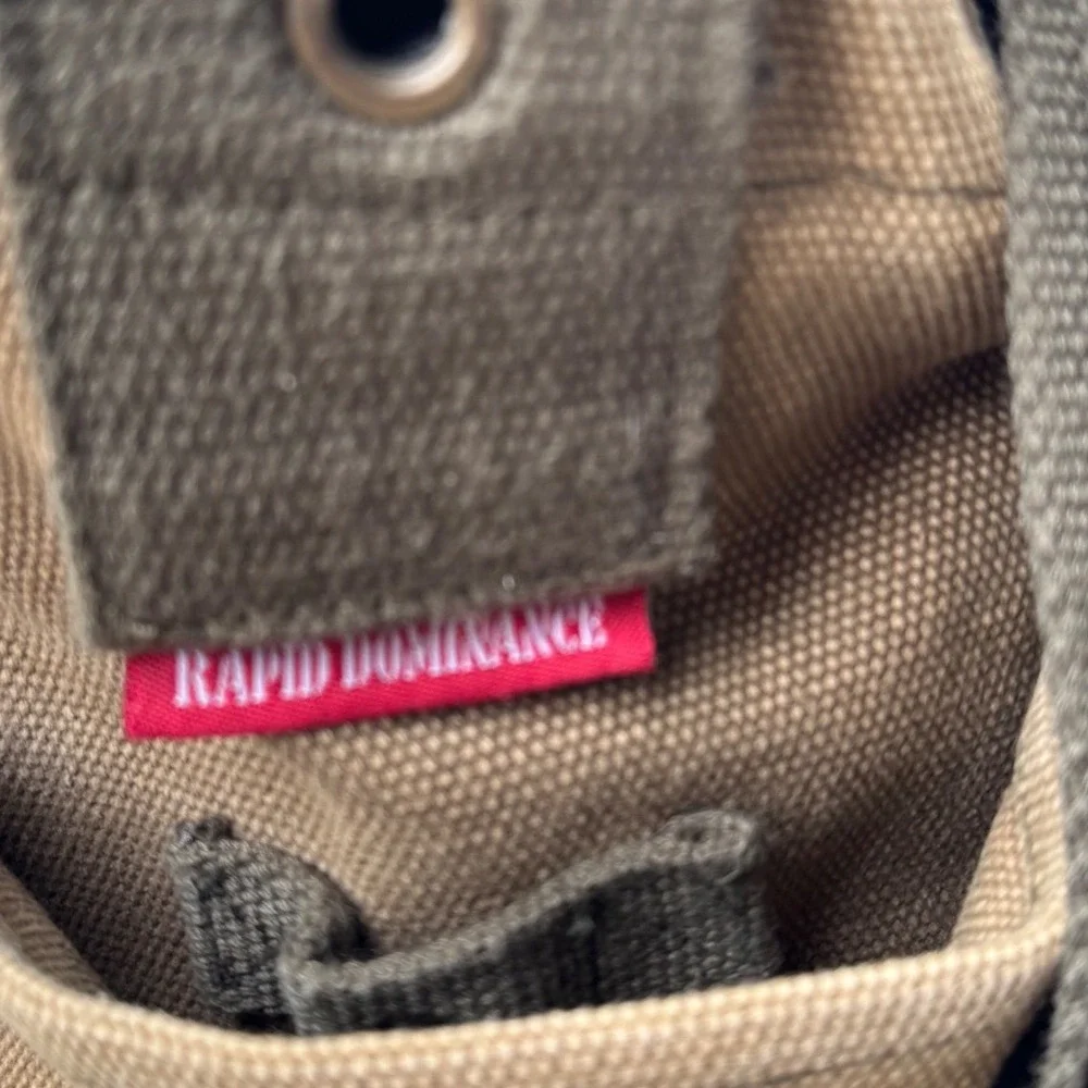 Rapid Dominance Standard Issue Khaki Canvas Military Messenger Bag Tactical